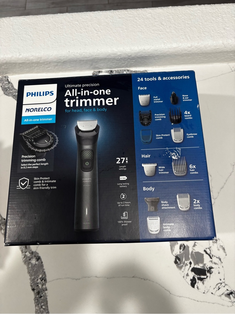 Philips All-in-One Trimmer in Black and Dark Blue
